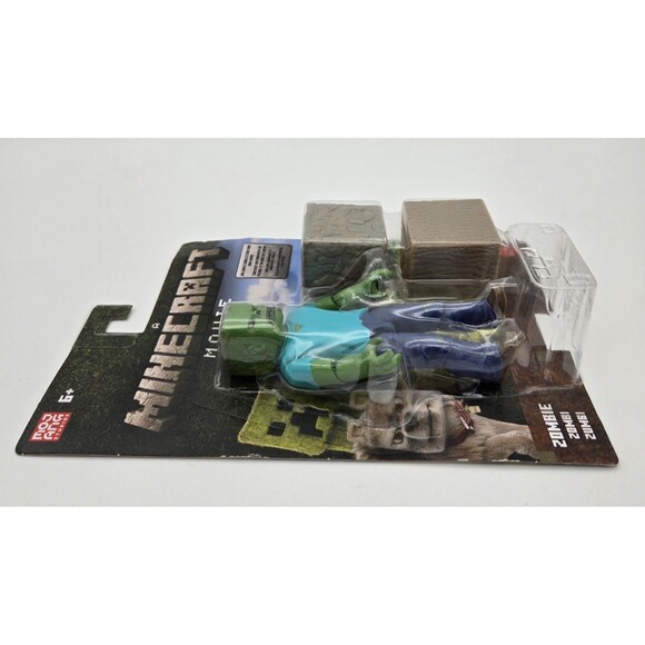 Mattel Minecraft The Movie Zombie Action Figure 2024 Character Toy New - Picture 5 of 7